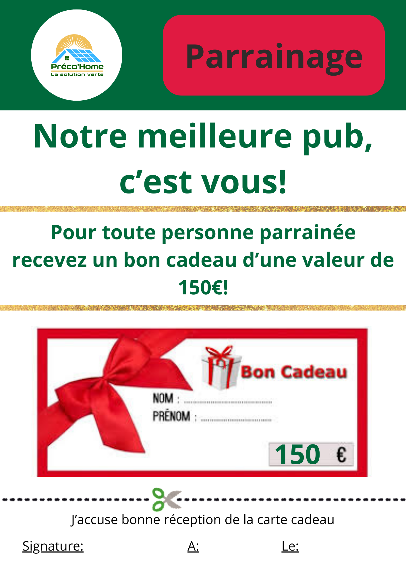 Coupon de parrainage